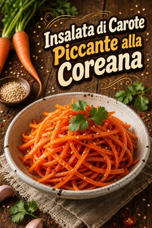 Insalata di Carote Piccante alla Coreana (Morkovcha)