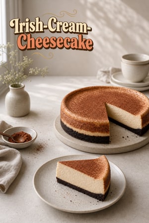 Cheesecake mit irischer Sahnelikör-Creme