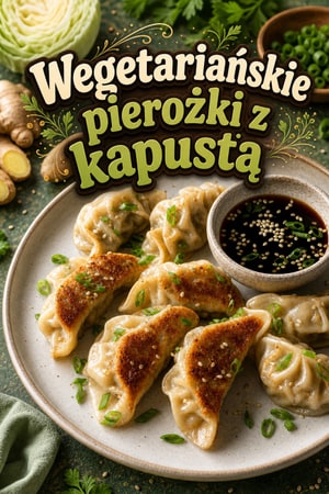 Wegetariańskie pierożki z kapustą i imbirem – przepis