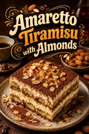 Velvety Amaretto Tiramisu with Toasted Almonds