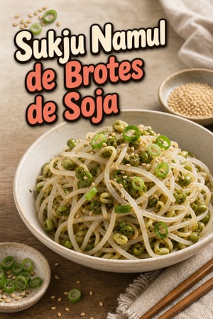 Auténticos Brotes de Soja Coreanos Aderezados (Sukju Namul)