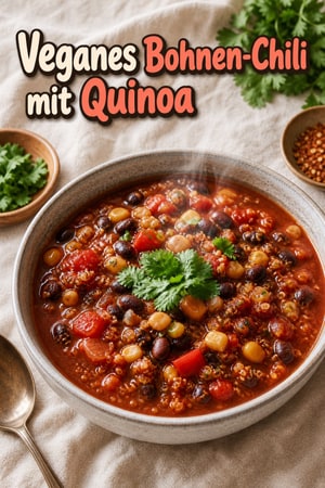 Veganes Schwarze-Bohnen-Chili mit Quinoa