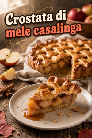 Crostata di mele: ripieno misto e crosta burrosa