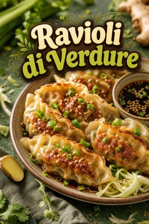 Ravioli di Verdure con Zenzero e Cavolo: Ricetta Croccante