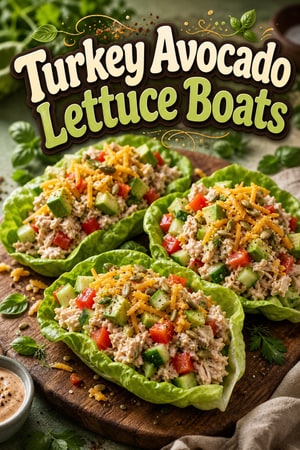 Quick High-Energy Turkey & Avocado Lettuce Boats