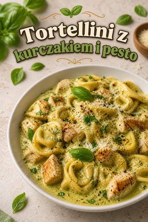 Tortellini z kurczakiem w sosie pestiakowym