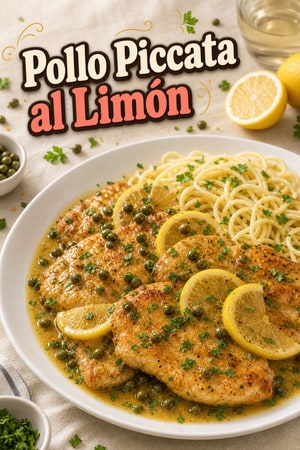 Pollo a la Piccata Clásico con Limón y Alcaparras