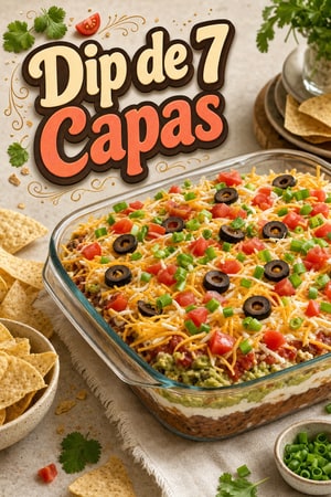 El Mejor Dip de 7 Capas: La Receta Clásica para Tus Fiestas
