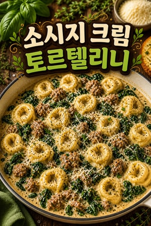 [Chef's Recipe] 20분 만에 완성하는 근사한 원팬 소시지 크림 토르텔리니