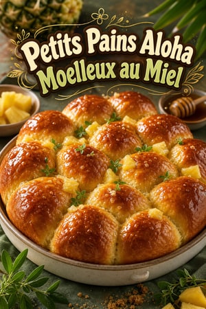 Petits Pains Aloha Moelleux au Miel et à l'Ananas
