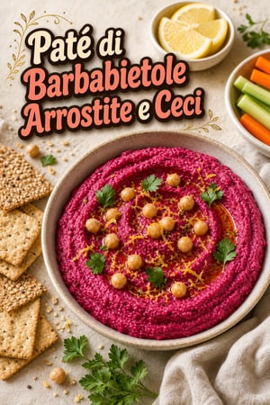 Paté di Barbabietole Arrostite e Ceci al Limone