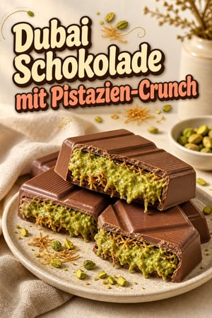 Dubai Schokolade: Rezept für den viralen Pistazien-Crunch