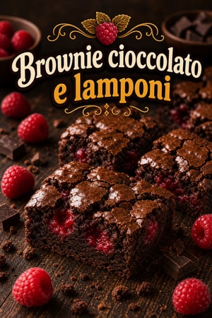 Brownie al Cioccolato e Lamponi: Umidi e Irresistibili