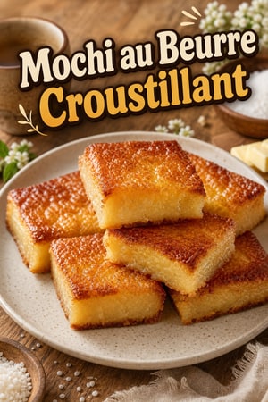 Mochi au Beurre Croustillant – Recette Facile Faite Maison