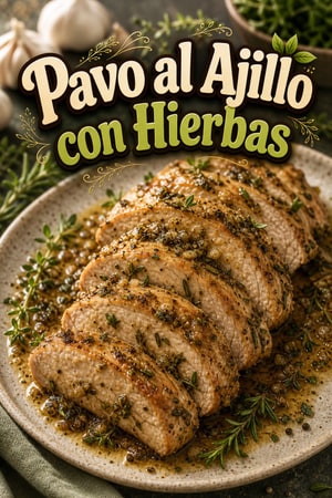 Solomillo de Pavo al Horno con Ajo y Hierbas