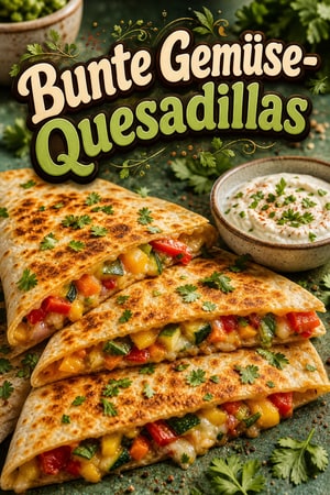 Bunte Gemüse-Quesadillas: kinderfreundlich, schnell & mild