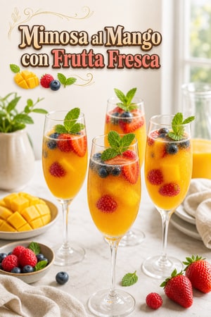 Mimosa al Mango con Frutta Fresca