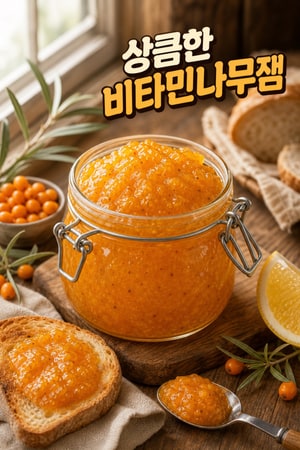 홈메이드 씨벅톤 잼 - 상큼한 시트러스 향이 살아있는