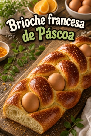 Pain de Pâques: Brioche francesa de Páscoa com ovos inteiros