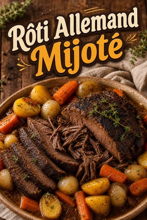 Rôti de Bœuf à l'Allemande à la Cocotte-Minute Électrique