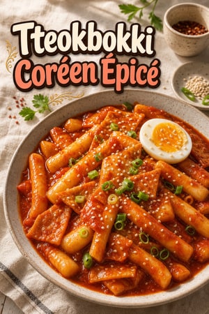 Tteokbokki Authentique : Gâteaux de Riz Coréens Épicés