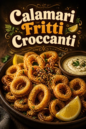 Calamari Fritti Croccanti con Salsa Aioli al Limone e Aglio