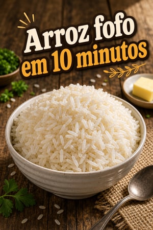 Arroz Fofo no Micro-ondas em 10 Minutos — Sempre Perfeito