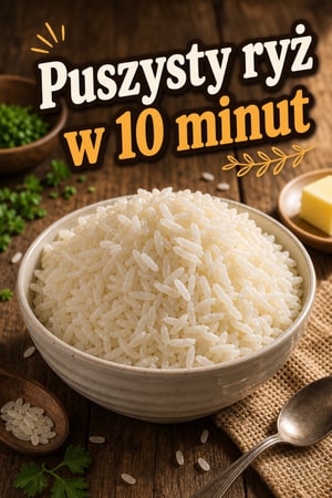 Puszysty ryż z mikrofalówki w 10 minut — zawsze idealny