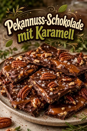 Knusprige Pekannuss-Schokolade mit Brown-Butter-Karamell