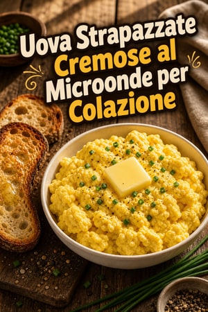 Uova Strapazzate Cremose al Microonde per Colazione