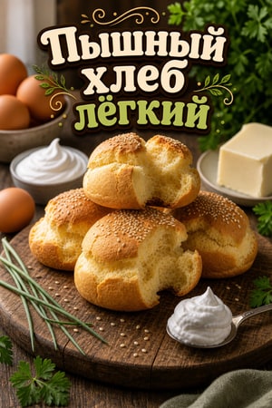 Пышный хлеб — лёгкий низкоуглеводный