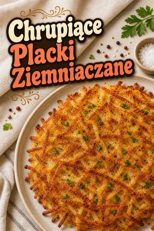 Chrupiące złociste hash brown z tartych ziemniaków