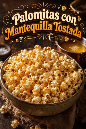 Palomitas de Maíz en Olla con Mantequilla Tostada