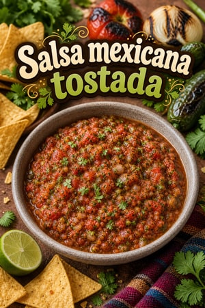 Salsa Mexicana Caseira Tostada com Coentro Fresco