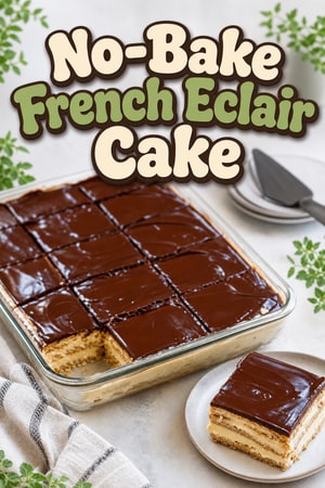 No-Bake French Eclair Cake
