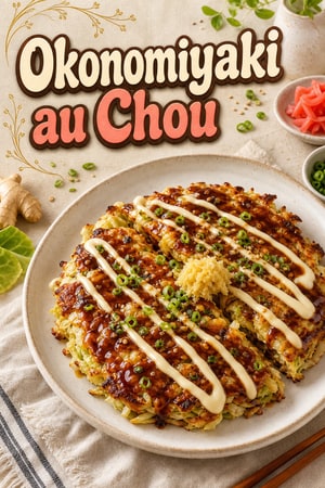 Okonomiyaki : Galettes Japonaises au Chou et Gingembre