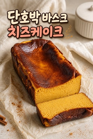 단호박 바스크 치즈케이크