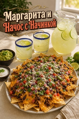 Питчер Маргариты на Пятницу и Начос с Начинкой