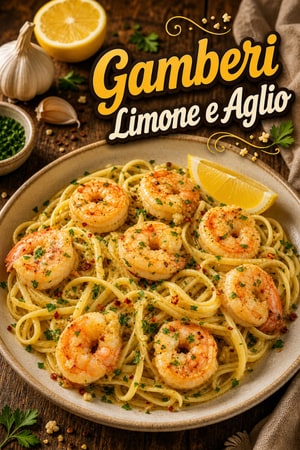 Linguine ai Gamberi Limone e Burro in 15 Minuti