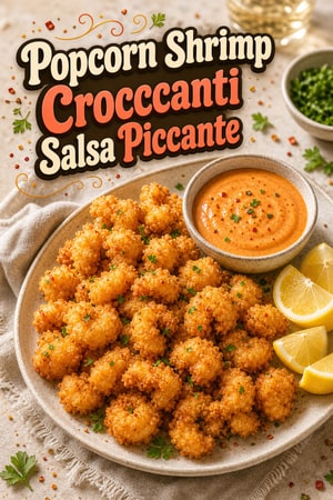 Popcorn Shrimp Croccanti con Salsa Piccante