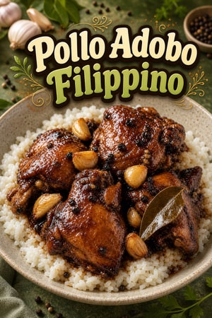 Pollo Adobo Classico Filippino con Aglio e Salsa di Soia
