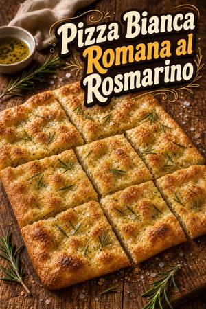 Pizza Bianca Romana Autentica al Rosmarino - Ricetta Classica