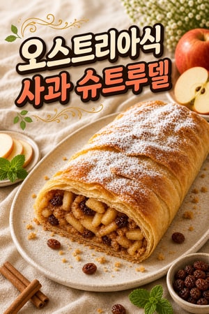 오스트리아 정통 애플 슈트루델(Apfelstrudel) 만들기