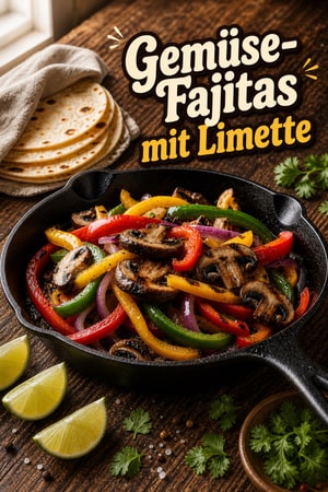 Sizzling Gemüse-Fajitas mit Limette & rauchiger Paprika