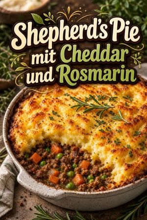 Klassischer Shepherd's Pie mit Cheddar & Rosmarin – herzhaft