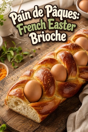 Pain de Pâques: French Easter Brioche with Whole Eggs
