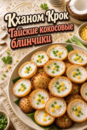 Тайские кокосовые блинчики Кханом Крок: аутентичный рецепт