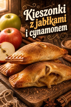 Maślane kieszonki z jabłkami i cynamonową kruszonką