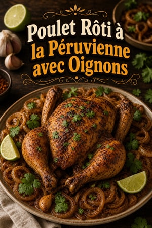 Poulet Rôti à la Péruvienne avec Oignons Caramélisés