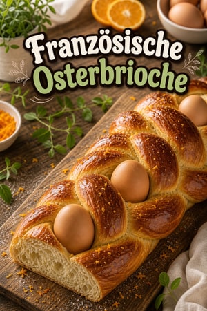 Pain de Pâques – Französische Osterbrioche mit Eiern